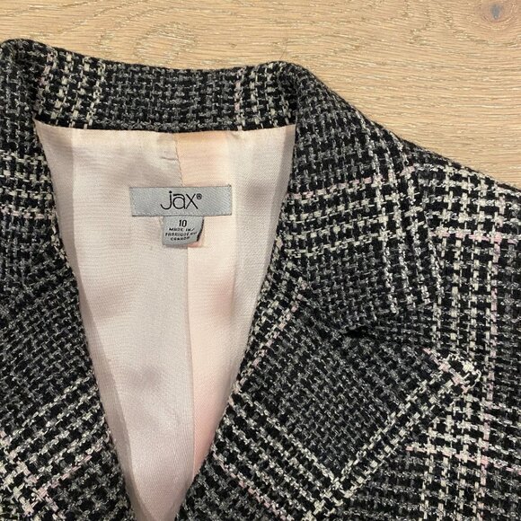 Jax - Grey & Pink Plaid Blazer - Picture 3 of 6